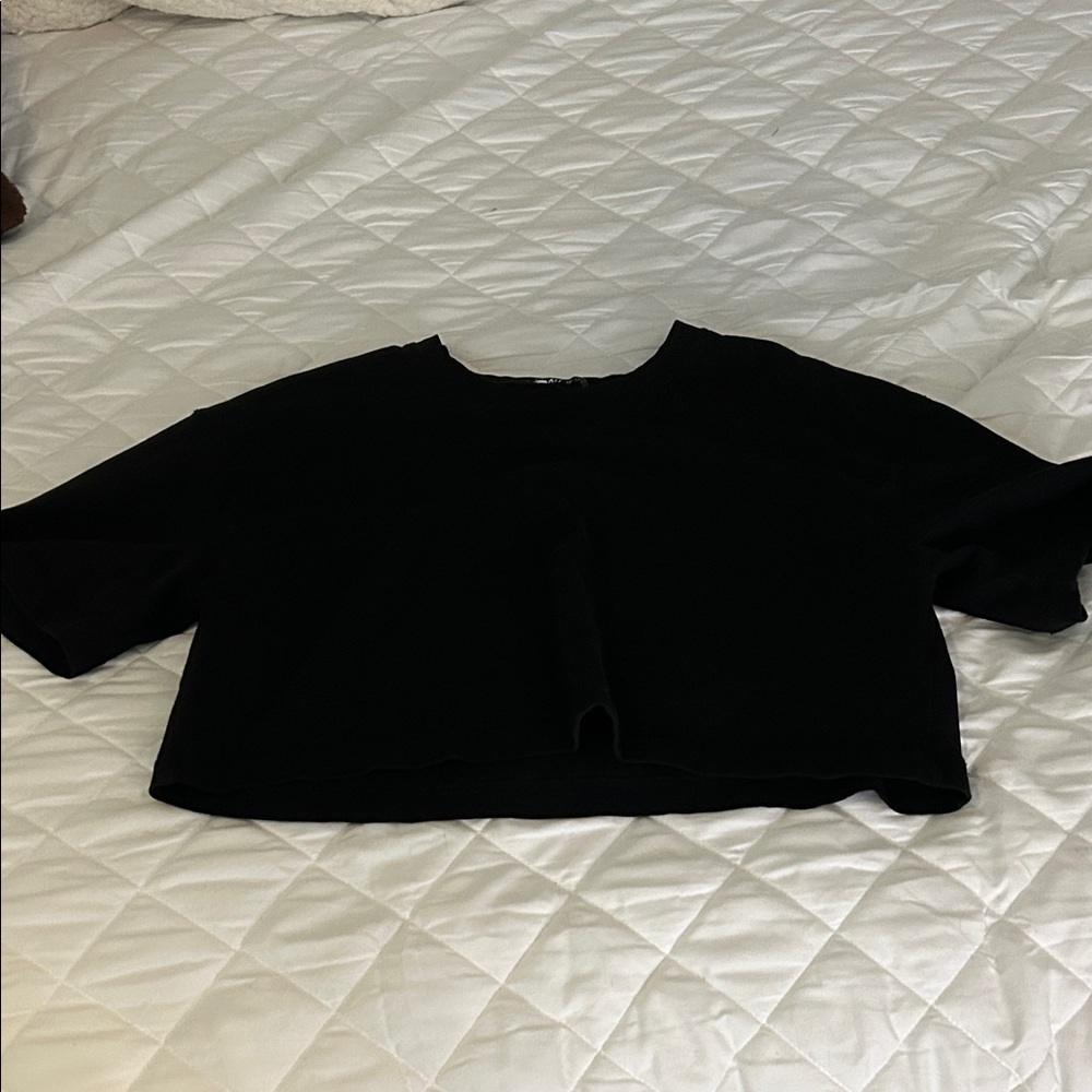 Zara Black Crop Top